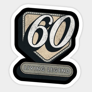 60th Birthday Quote - Forever Young Sticker